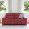 vidaXL 2-Sitzer-Sofa Weinrot 140 cm Kunstleder