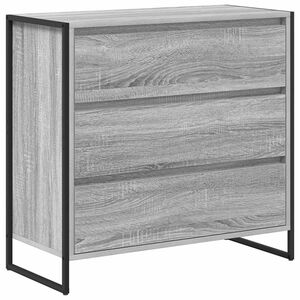 vidaXL Sideboard Graues Sonoma 79 x 36 x 75.5 cm Holzwerkstoff