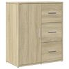 vidaXL Sideboards 2 Stk. Sonoma-Eiche 60x31x70 cm Holzwerkstoff