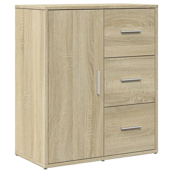 vidaXL Sideboards 2 Stk. Sonoma-Eiche 60x31x70 cm Holzwerkstoff