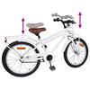 vidaXL Kinderfahrrad 20 Zoll f&uuml;r 6-11 Jahre alt Wei&szlig;