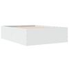 vidaXL Bettgestell Weiß 140x190 cm Holzwerkstoff