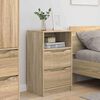 vidaXL Nachttische 2 pcs Sonoma-Eiche 40 x 30 x 467 cm Holzwerkstoff