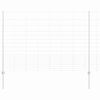 vidaXL Zaun mit Pfosten Silber 1,5 x 25 m Stahl