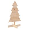 vidaXL Weihnachtsbaum Holz zum Schm&uuml;cken 80 cm Massivholz Kiefer