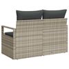 vidaXL Garten-Sofa mit Kissen 120 x 62 x 69 cm Poly-Rattan