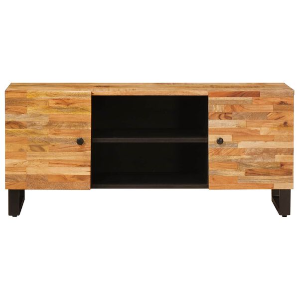 vidaXL TV-Schr&auml;nk mit Speicher Braun 105 x 33 x 46 cm Massivholz Mango