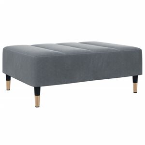 vidaXL Fu&szlig;hocker Dunkelgrau 77x55x31 cm Samt