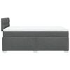 vidaXL Boxspringbett mit Matratze Dunkelgrau 120x190 cm Stoff