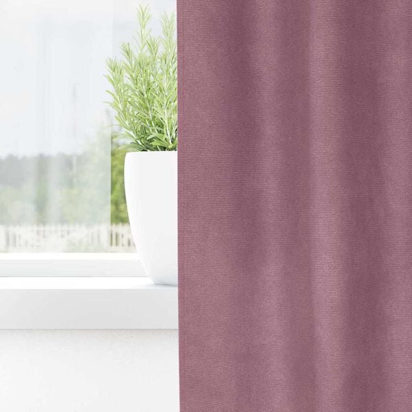 vidaXL Verdunkelungsvorh&auml;nge 2 pcs Dunkelrosa 140 x 225 cm Samt