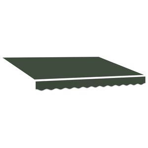 vidaXL Markisenersatzstoff Dunkelgr&uuml;n 236 x 195 cm Polyester