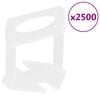 vidaXL Fliesen-Nivellierclips 2500 Stk. 1 mm
