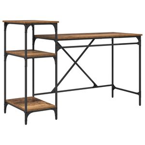 vidaXL Schreibtisch Altholz Holzwerkstoff 135 x 50 x 90 cm