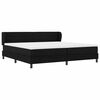 vidaXL Boxspringbett mit Matratze Schwarz 200 x 200 cm Stoff