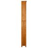 vidaXL Bücherregal 7 Fächer 90x22,5x200 cm Massivholz Eiche