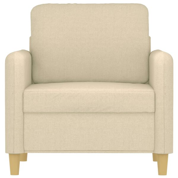 vidaXL Sessel Creme 60 cm Stoff