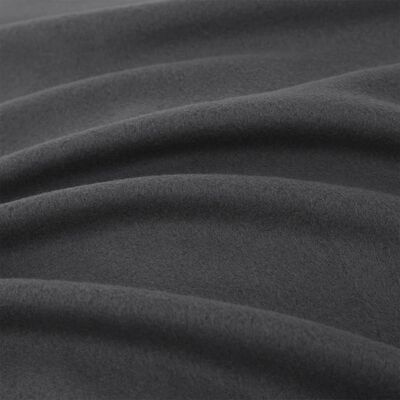 vidaXL Bettlaken 2 Stk. Polyester-Fleece 150x200 cm Schwarz