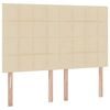 vidaXL Aufbewahrungsbett mit Matratze Creme 140 x 200 cm Polyester