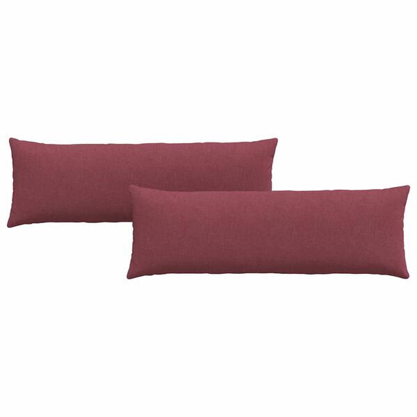 vidaXL Sofakissen 2 pcs Weinrot 120 x 40 cm Stoff