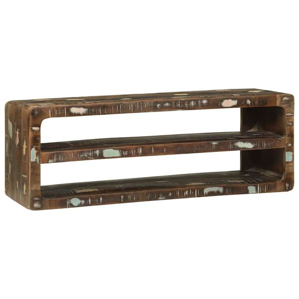 vidaXL TV-Schr&auml;nk Mehrfarbig 100 x 32 x 36 cm Massivholz Altholz