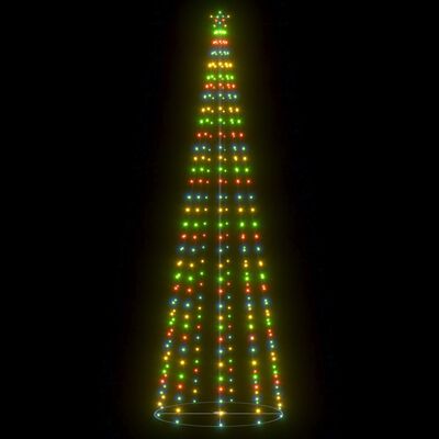 vidaXL Weihnachtskegelbaum 330 Bunte LEDs Dekoration 100x300 cm
