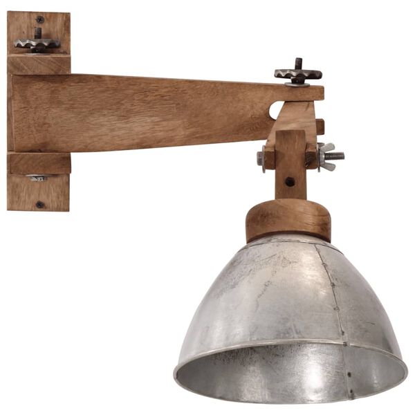 vidaXL Wandleuchte 25 W Vintage Silbern E27