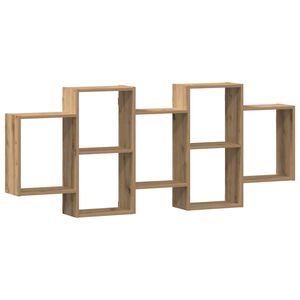 vidaXL Wandregal Artisan-Eiche 159x18x65 cm Holzwerkstoff