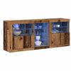 vidaXL LED-Sideboard Altholz 162 x 37 x 67 cm Holzwerkstoff