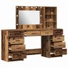 vidaXL Schminktisch 3 pcs Braun 40 x 41 x 135 cm Holzwerkstoff