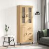 vidaXL Highboard Sonoma-Eiche 69,5x34x180 cm Holzwerkstoff