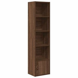 vidaXL B&uuml;cherregal Braun Eichen-Optik 31x24x127 cm Holzwerkstoff