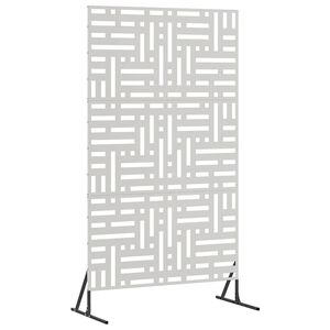 vidaXL Sichtschutz Grau 100 x 50 x 180 cm Stahl