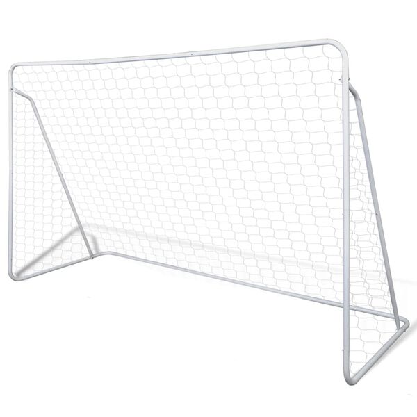 vidaXL Fu&szlig;ball-Tornetze 2 St&uuml;ck 240 x 90 x 150 cm Stahl