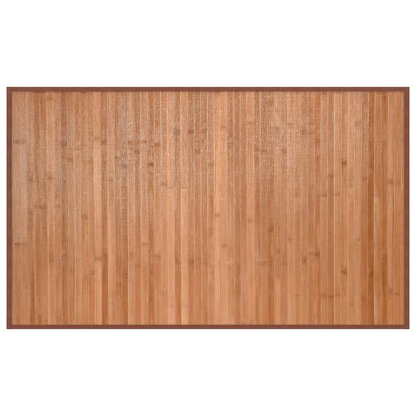 vidaXL Teppich Rechteckig Natur 60x100 cm Bambus