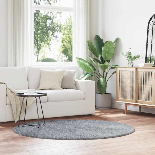 vidaXL Teppich Shaggy Hochflor NAVARRA Beige 200x200 cm Polyester