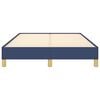 vidaXL Bettgestell ohne Matratze Blau 120x190 cm Stoff