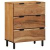 vidaXL Sideboard 3 pcs Braun 60 x 33 x 75 cm Massivholz Akazie