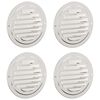 vidaXL L&uuml;ftungsgitter 4 pcs Silber 100 mm Edelstahl