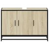 vidaXL Badezimmer-Waschbeckenschrank Sonoma-Eiche 90 x 33 x 60 cm Holzwerkstoff