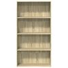 vidaXL Bücherregal Sonoma-Eiche 80x30x152 cm Holzwerkstoff
