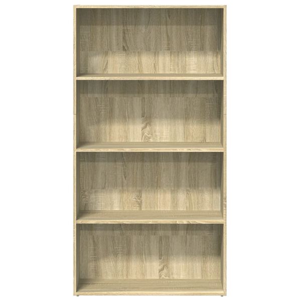vidaXL Bücherregal Sonoma-Eiche 80x30x152 cm Holzwerkstoff