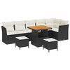 vidaXL Gartensofa-set 9 stk. Schwarz Poly-Rattan