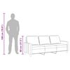 vidaXL 3-Sitzer-Sofa Weinrot 180 cm Stoff