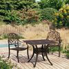 vidaXL 3-tlg. Bistro-Set Aluminiumguss Bronzen