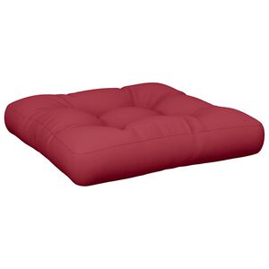 vidaXL Palettenkissen Weinrot 58x58x10 cm Stoff
