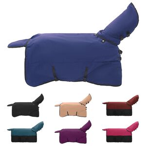 vidaXL Pferdedecke Dunkelgr&uuml;n und Schwarz 165 cm Polyester