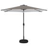 vidaXL Gartenparasol mit LED-Lichtern und Sockel 300 x 300 cm