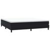 vidaXL Boxspringbett mit Matratze Schwarz 200x220 cm Samt