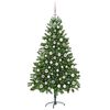 vidaXL Weihnachtsbaum mit 300 LEDs mit Ständer Grün 180 cm PE