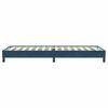vidaXL Boxspringbett ohne Matratze Dunkelblau 80x220 cm Samt